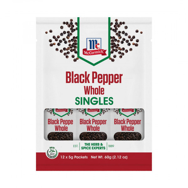 Black Pepper Whole 12x5g