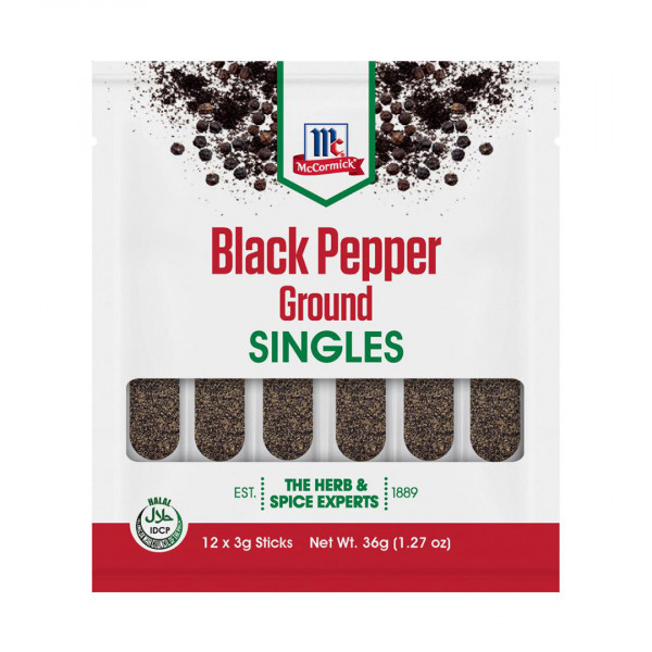 Black Pepper Ground 12x3g